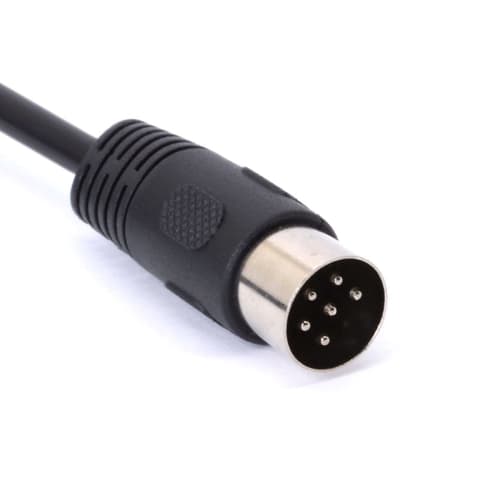 MIDI DIN 6-Pin Cable, Male to Male DIN Plug Instrument Converter Adapter, MIDI 6-Pin Audio Cord for Microphone and Guitar (1 M / 3.3 ft)