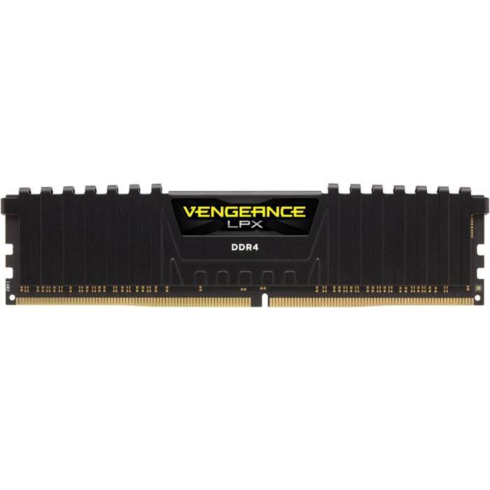 Оперативная память - CORSAIR - Vengeance LPX DDR4 - 16 ГБ 2x8 ГБ DIMM - 3200 МГц - 1,35 В - Черный (CMK16GX4M2B3200C)