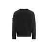 STONE ISLAND Свитшот Приталенный Однотонный С круглым вырезом С длинным рукавом Детские топы Черный 791661320-V0029