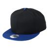 Кепка New Era, простая кепка Snapback 9FIFTY NE400 99HeadweaShop, в комплекте наклейка, бейсболка унисекс, двухцветная, черный x королевский черный x синий, свободный размер