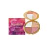 Многофункциональная палетка 4 цвета - Хайлайтер и румяна с микой и витамином Е, 8,8 г - Естественное сияние, шелковистая текстура, удобно брать в дорогу, с зеркалом