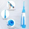 Water Dental Flosser Oral Irrigator Non Electric Portable Cordless Manual Air Pressure Simple Operation for Home and Travel