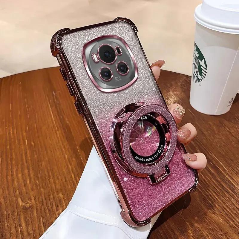 Роскошный противоударный чехол с четырьмя углами для Magic 7 6 5 Lite Magic 6 5 Pro Magic7Pro Honor X9C X9B X9A Блестящий чехол-подставка