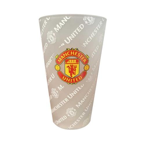 Manchester United FC Glass Frosted Tumbler