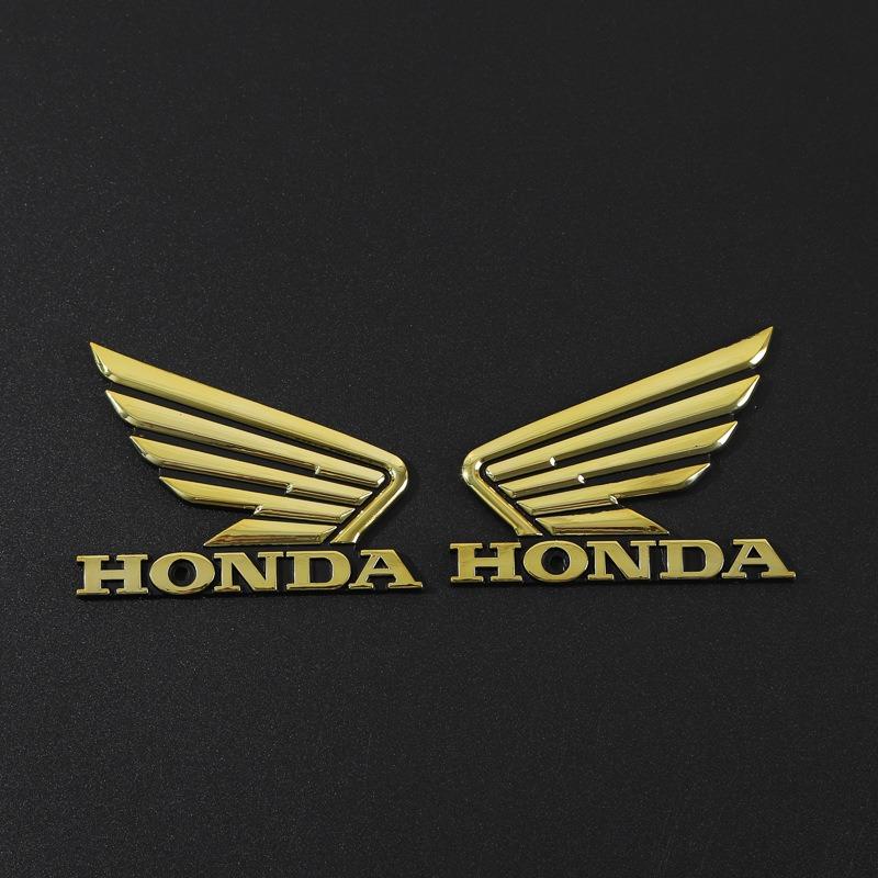 Suitable for Honda Emblem Motorcycle Modified Fuel Tank Stickers Waterproof 3D ABS Badge HONDA Wings Logo Body Decoration Decals UO2