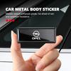 For Opel Car Logo Body Sticker Aluminum Alloy Emblem Auto Stickers Insignia Astra G J F K Vectra C H Corsa C B D Omega