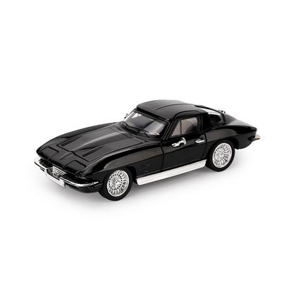 1/32 Corvette C2 Sting Ray Модель спортивного автомобиля из сплава Литые под давлением Металлическая Классическая Гоночная Машина Транспортные Средства Модель Звук и Свет Детская Игрушка Подарок