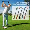 Golf Ball Retriever Telescopic Ball Retriever Tool Stainless Steel Golf Ball Grabber Pick-up Tool Golf Accessories for Men
