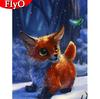 Full Square Diamond Embroidery Animal 5D Diamond Painting Fox Mosaic Cross Stitch Home Decoration Wall Art