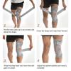 Unisex Double Strap Sports Knee Brace Breathable With Silicone Pads And Spring Support Strips For Cycling