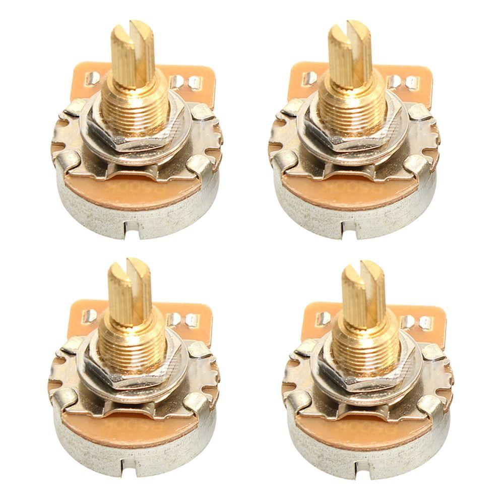 Ручка настройки баса, медный стержень, потенциометр, короткий стержень, гитарные потенциометры, латунь, 3/8" с резьбой