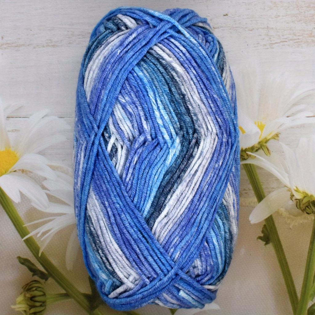 6pcs 240g/8.4oz Cotton Yarn Multicolor Gradient Yarn for Crochet & Knitting DIY Craft Yarn for CushionsTote Bags Home Decor Craft Materials