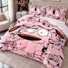 Courage the Cowardly Dog 3Pcs Bedding Set Duvet Cover With Two Pillowcases For Bedroom Home Decoration