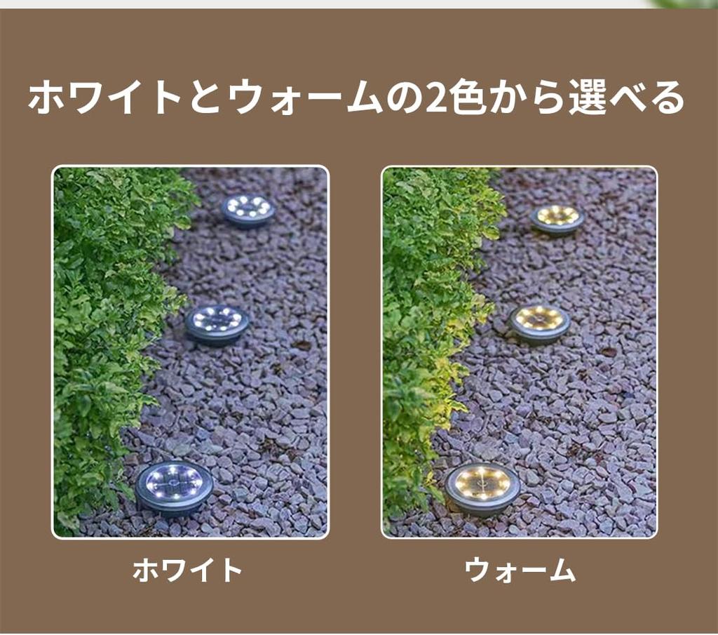 LITNOFAY Solar Light Outdoor Solar Garden Light Underground Light Small IP44 Waterproof 8 LED Garden Light Solar 8 LED Street Light Indirect Lighting