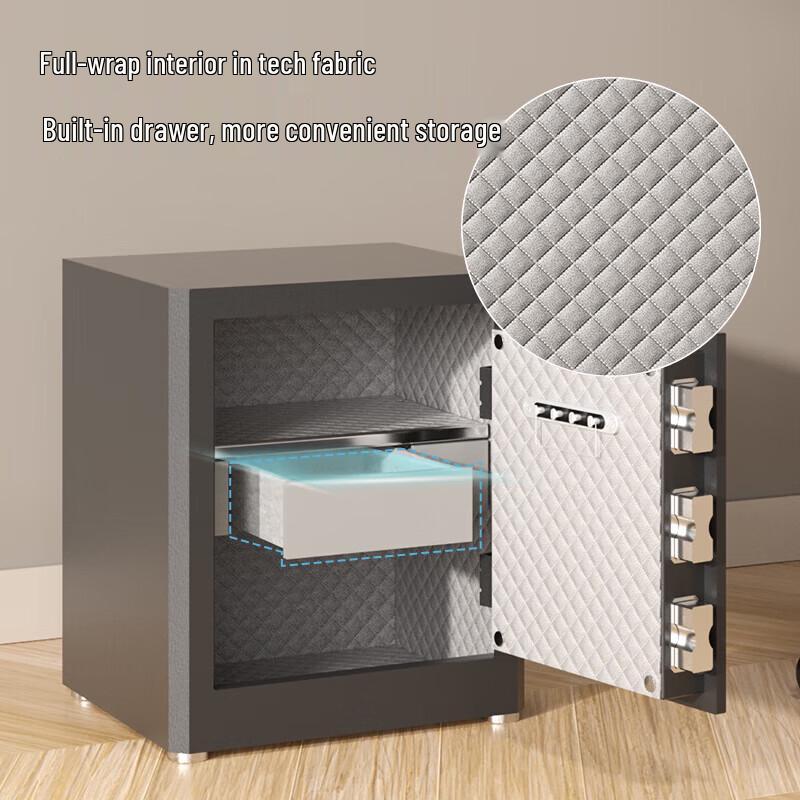 Deli 45cm Fingerprint Password Anti-theft Safe