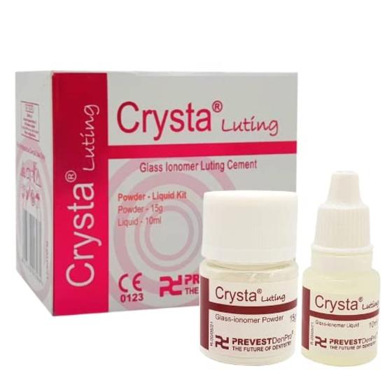 Prevest Denpro Crysta Luting-Прозрачный Стеклоиономерный Фиксирующий Цемент с Мелкими Частицами