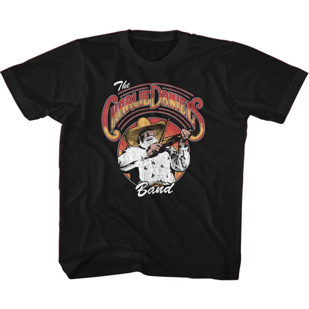 The Charlie Daniels Band Charlie Rocking The Fiddle Youth T Shirt Country Rock