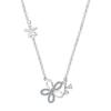 Womens Flower Necklace Delicate Hollow Floral Clavicle Chain Light Luxury Style