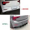 Rear Bumper Lip Spoiler Diffuser Splitter Lip Side Protector Body Kit For VW Polo MK6.5 Base Standard Version 2022-2024 Tuning