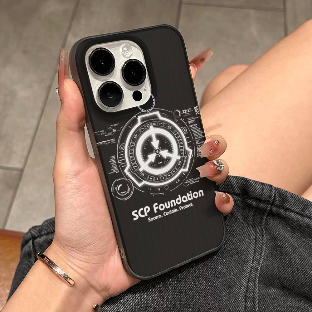 Классическая Популярная Scp F-Foundation Для IPhone 17 16 15 14 13 12 11 Pro Max Plus Pro Прозрачный Чехол для Телефона Нескользящий Корпус