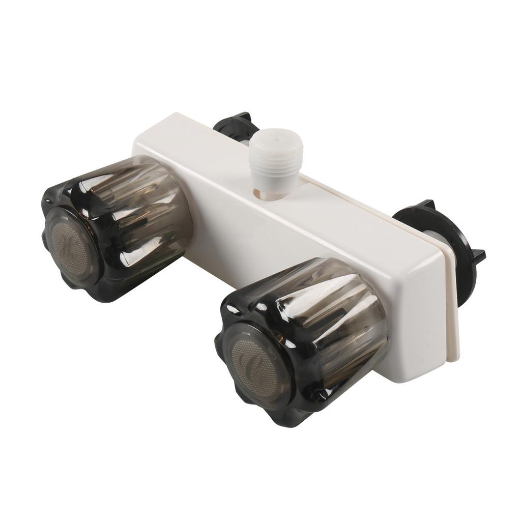 Двойные ручки Смеситель для душа RV Переключатель клапана для наружного и внутреннего душа в ванной комнате