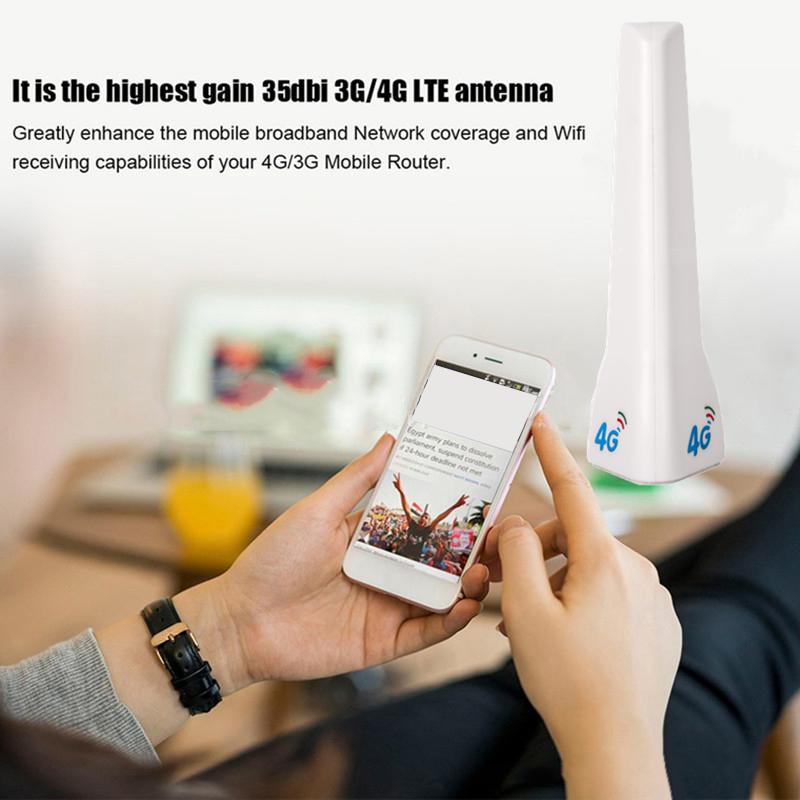 Внешняя антенна 4G LTE Внутренняя антенна 29 дБи SMA Male CRC9 TS9 Разъем с двойным удлинительным кабелем 2 м для роутера модема