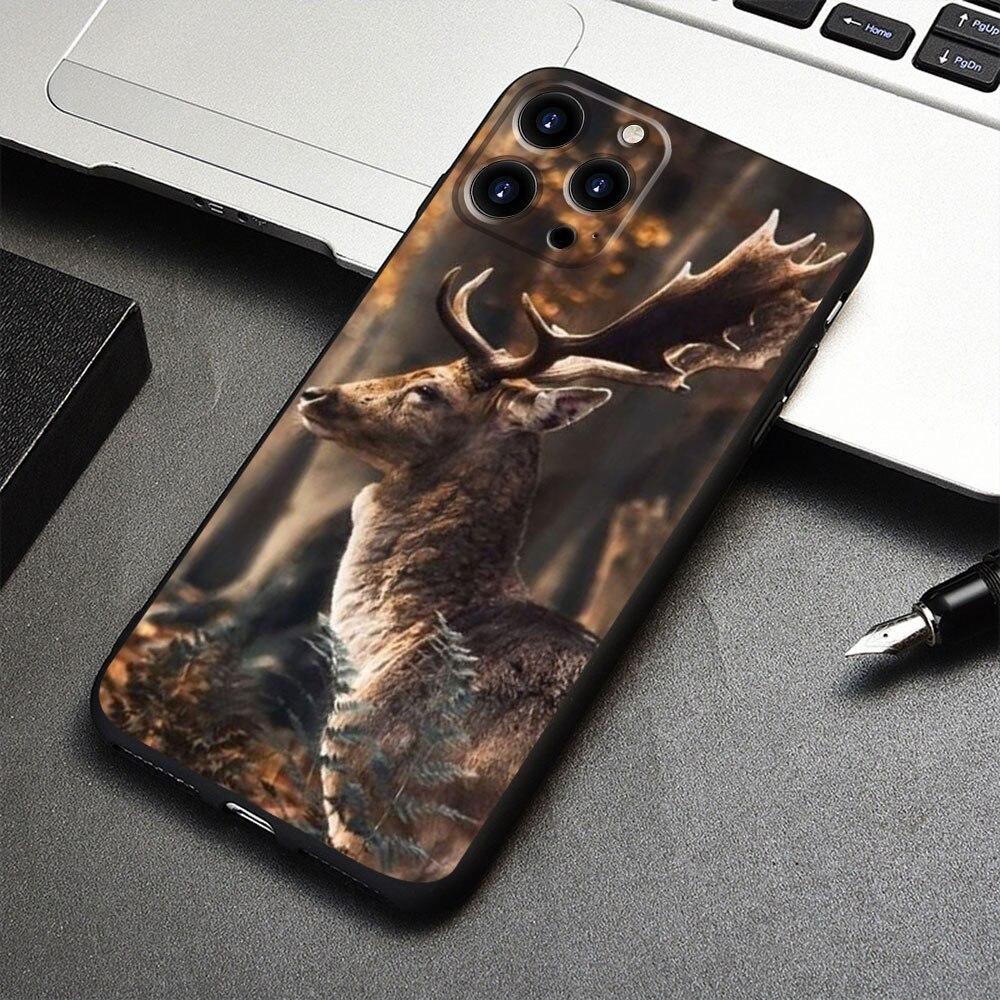 Deer Hunting Camo For iPhone 11 12 8 Plus 7 XR X XS 14 13 Pro Max 5S SE2022 Mini SE SE2 6S 6 Protection Cell Coque