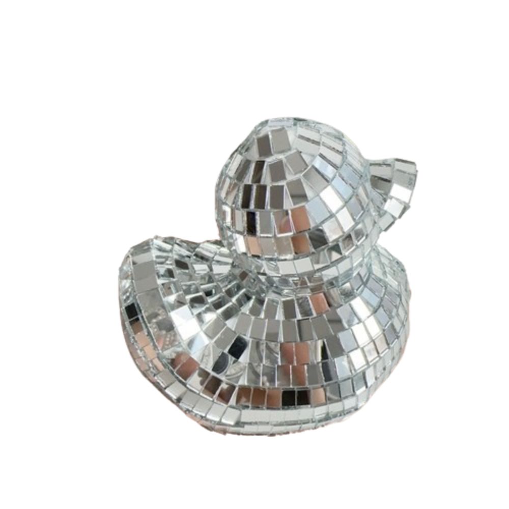 Duck Shape Cute Duck Disco Ball Reflective Christmas Decoration Duck  Home Decor