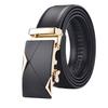 Men's Cowhide Automatic Buckle Belt Business Casual Simple Versatile Belt Middle Aged and Young Trendy Leather Belt Men