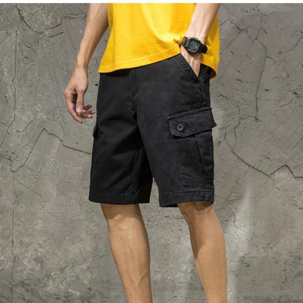 Летние рабочие шорты, мужские брендовые сто трендовые мужские брюки, свободные спортивные повседневные брюки с пятью точками, мужские