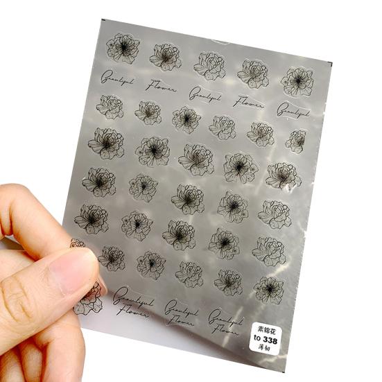 Нежная маникюрная наклейка с мягкой текстурой, 5 стилей, устойчивая к пятнам