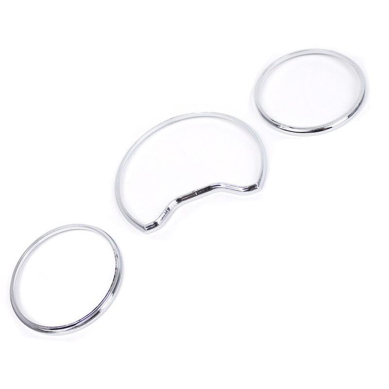 3 шт./компл. хромированное кольцо для приборной панели для Mercedes Benz W210/S210 W202/S202 A208/C208