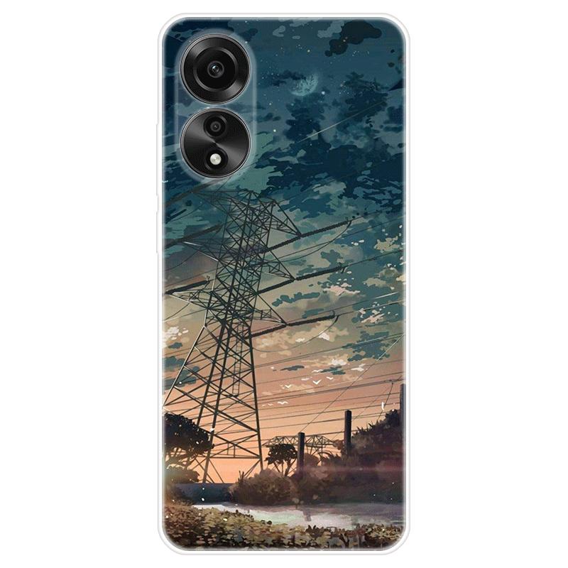 Для OPPO A58 A 58 4G чехол Мягкая силиконовая задняя крышка Мультяшный чехол для телефона Разнообразие