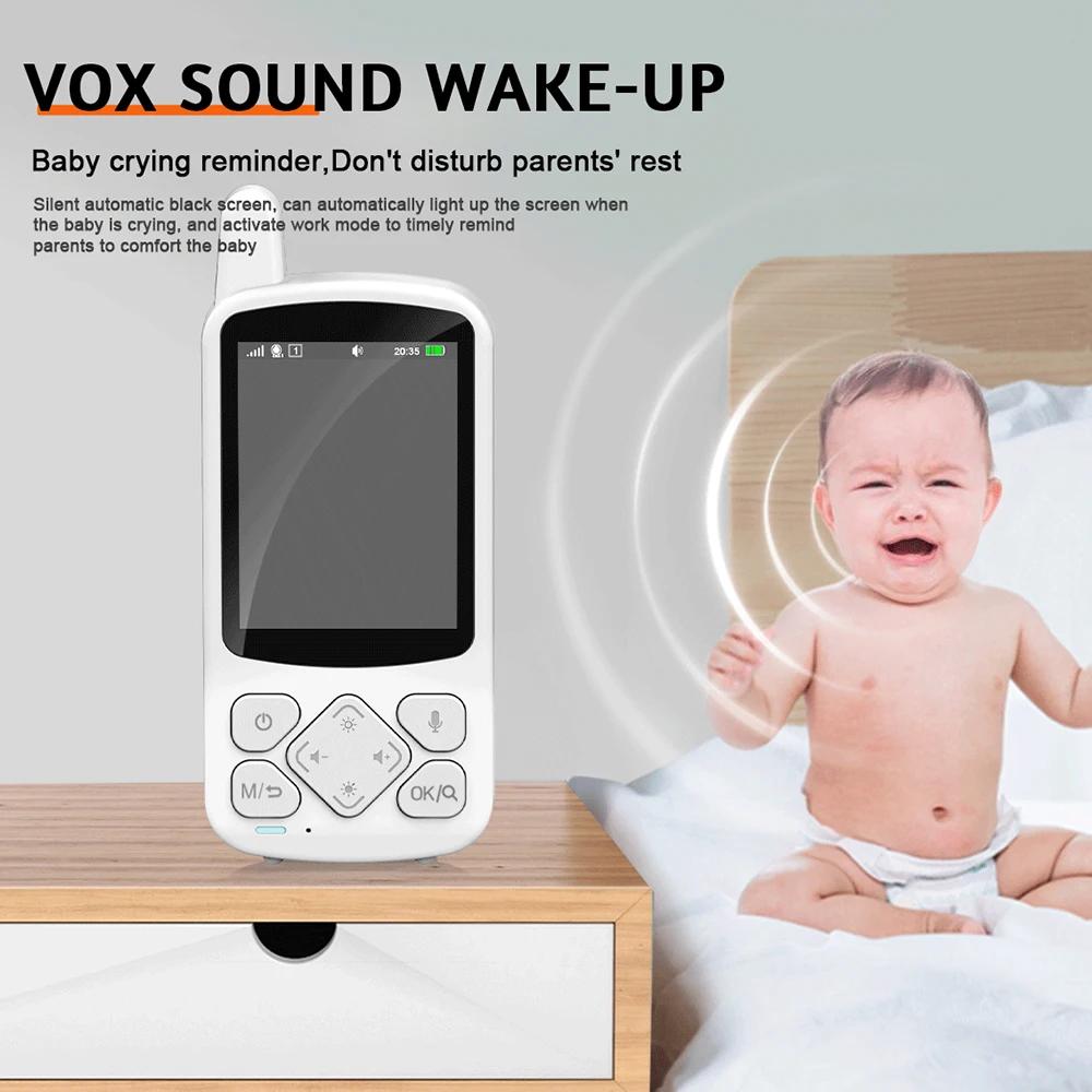 720P 2,8-дюймовый экран 2.4G беспроводной детский телефон камера 2000 мАч определение температуры двусторонняя связь умный видео и аудио детский монитор ABM800