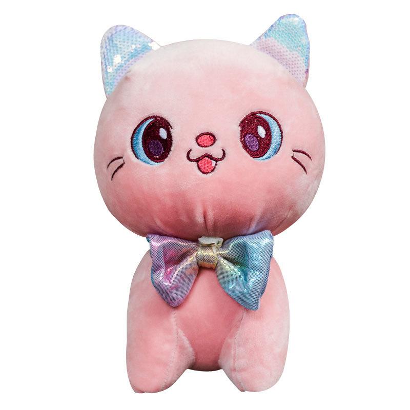 Ловец Машин Плюшевая Игрушка Черный Кот Тигр Кукла Креативный Кот Симуляция Кот Мультфильм Подарок Тряпичная Кукла Бабочка Кот