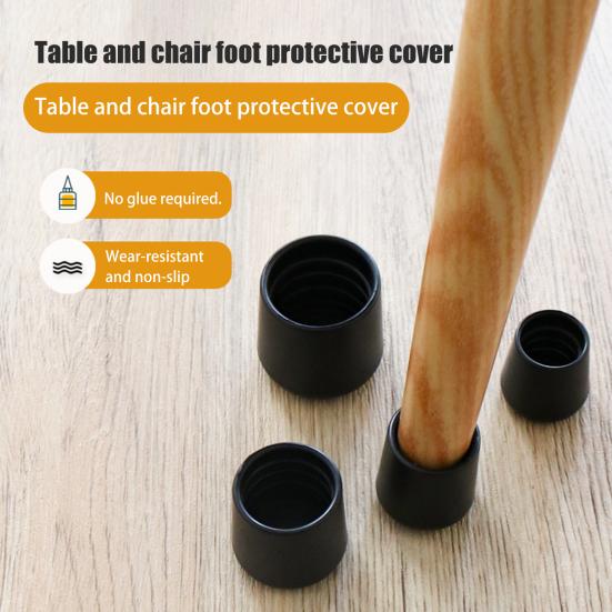 12 шт. колпачков для ножек стульев, протекторы ножек табуретов, износостойкие, устойчивые к царапинам, простая установка на пол
