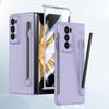Роскошный защитный чехол для Honor Magic V2, матовый, с прозрачным экраном и однотонной задней крышкой из ударопрочного жесткого пластика