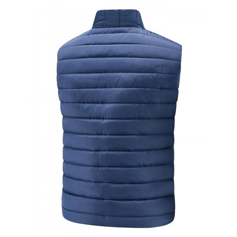 Mens Plus Size Padded Vest Stand Collar Warm Winter Casual Sleeveless Jacket