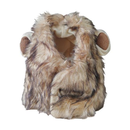 Парик с гривой льва для собак, пушистый головной убор для питомца с ушками, наряд для питомца