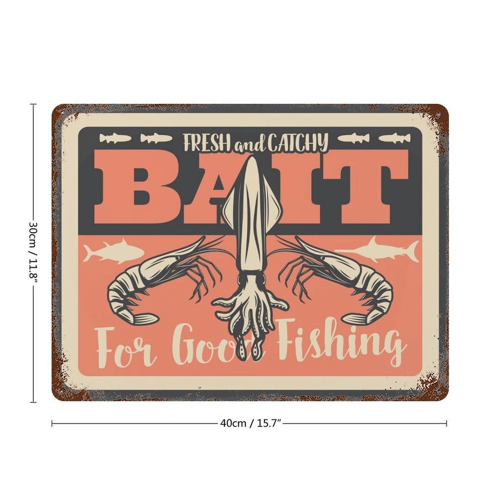 1-Pack Vintage Rusted Metal Sign, 20×30cm and 30×40cm, Distressed Retro Wall Decor for Bar, Cafe, Garage or Living Room