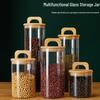 Vintage Glass Storage Jar with Handle Lid - Moisture & Mildew Proof, High-Temperature Resistant for Coffee and More