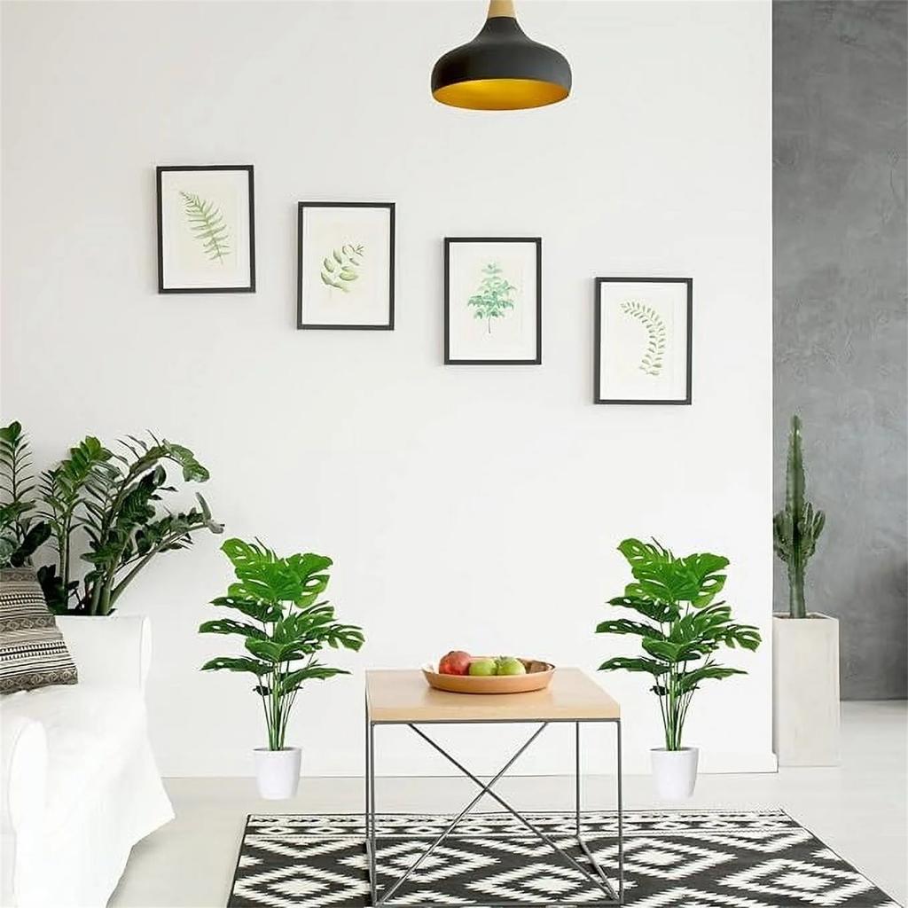 Искусственное дерево Черепашье растение Комнатное растение, Украшения для интерьера гостиной Большая искусственная зеленая растение Бонсай