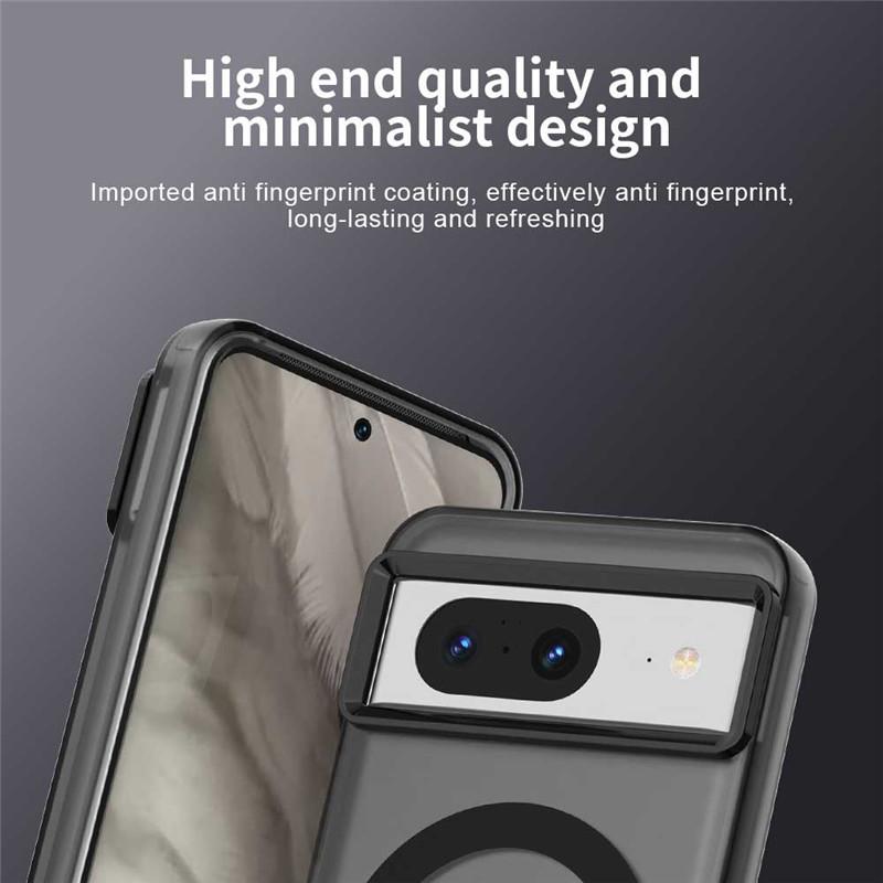 Для чехла Google Pixel 8 Для Pixel 8 8A 9 Pro XL Чехол Полупрозрачный Конфетный цвет Матовый Магнитный Ударопрочный Защитный Бампер