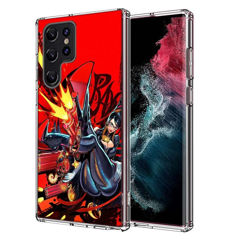 Чехол для телефона Bayonetta Capa для Samsung S26 Ultra S25 Edge Galaxy S23 S21 S20 S24 FE S22 S10 Plus Прозрачный TPU Корпус Coque с