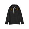 Puma X Gen.G Collaboration Letter Embroidery Loose Knit Hoodie Unisex Hoodies Black 621736-01