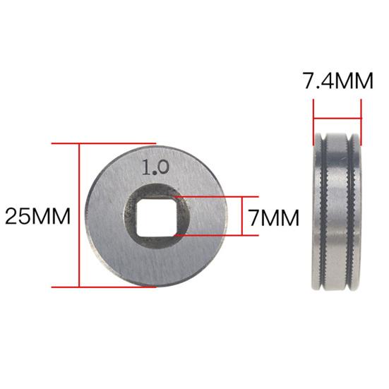 Удобный ролик подачи проволоки Гладкая поверхность Металл Компактный прочный ролик подачи проволоки Бытовое колесо