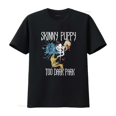 Новый с биркой Skinny Puppy Too Dark Парка Канадская Индустриальная Музыкальная Группа Футболка S 4XL винтажная Стиранный Топ Для Повседневной Носки Унисекс
