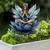 Fantasy Series Garden Stake Weatherproof Decorative Fairy Stake 2D Flat Acrylic Decoration with Stake for Outdoor Patio Yard Decor
