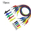 15 шт. 4 мм набор для тестирования разъемов типа «банан» с зажимом «крокодил» для заднего зонда