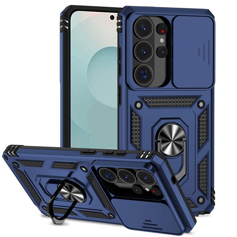 Чехол-слайдер с защитой камеры для Samsung Galaxy S26 Ultra Чехол Samsung Galaxy S26 Ultra Coque Fundas Военный Магнитный Держатель Бампер для Телефона